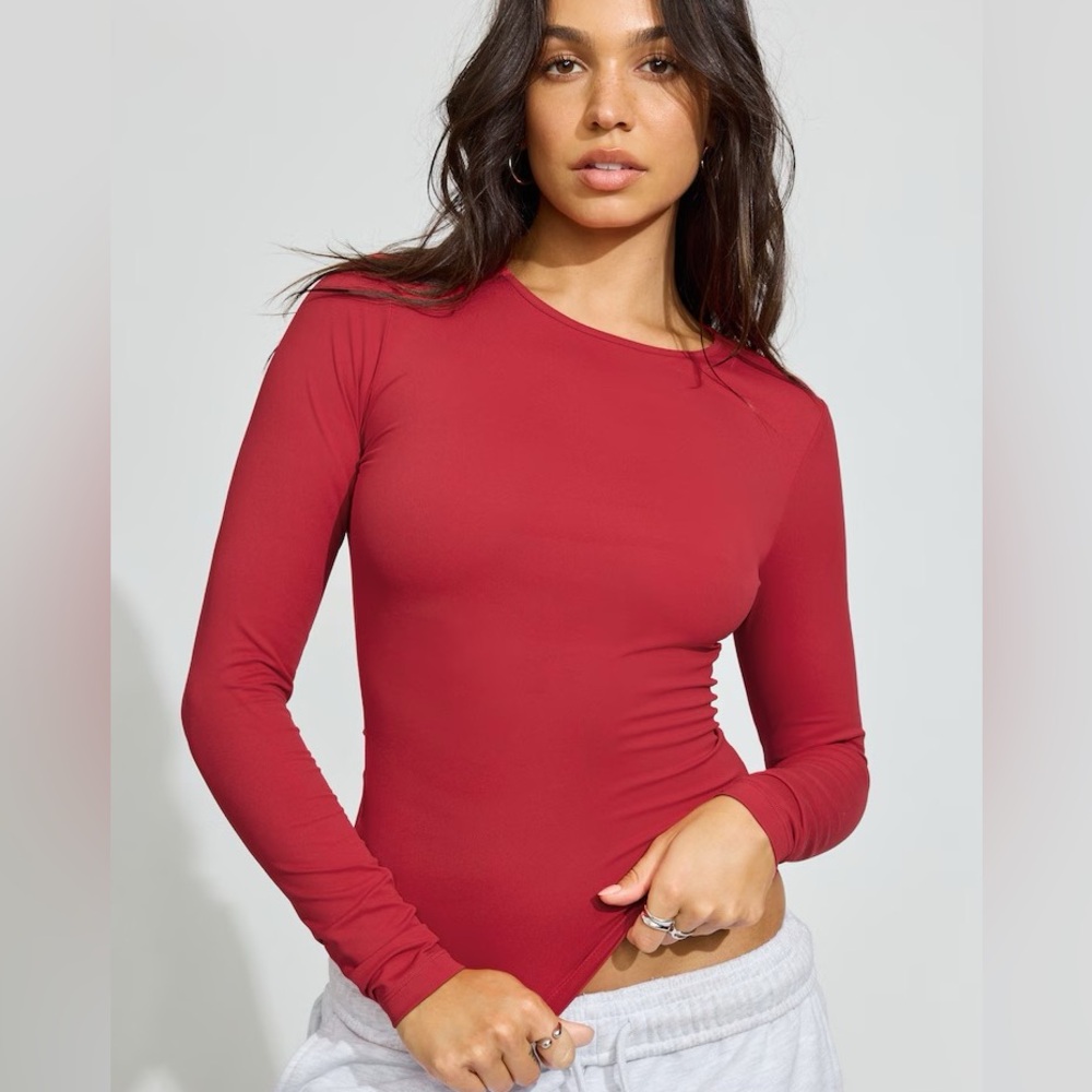 Garage Sleek Crewneck Long Sleeve Top